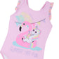 Girls One Piece Pink Unicorn Swimsuit ~ 3 months - 6 years