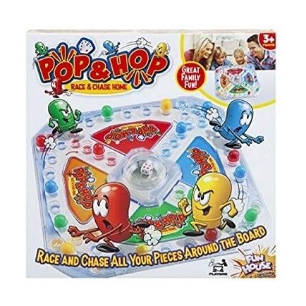 Pop and Hop Race and Chase Home Board Game