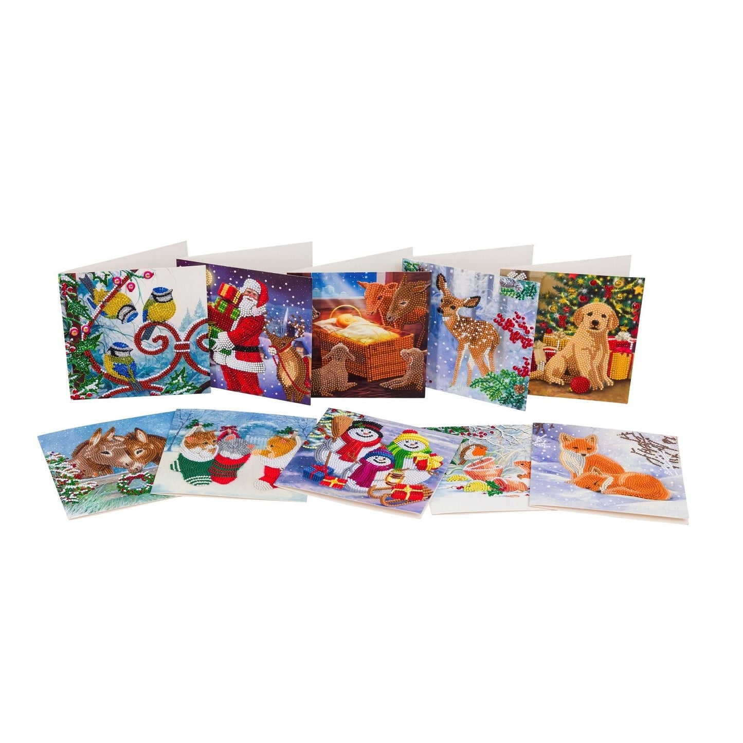 Craft Buddy 18x18cm DIY Crystal Christmas Card Kit ~ 2021 Designs