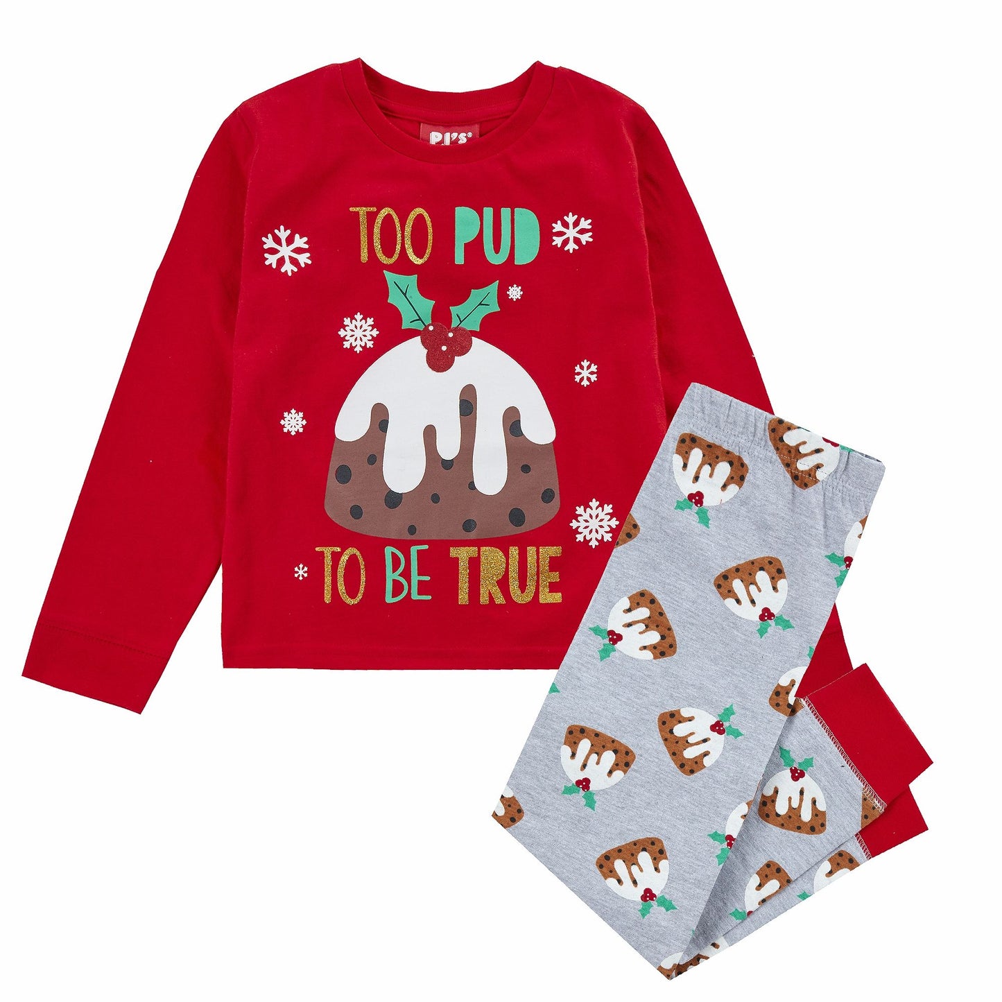 Family Christmas Pudding Pyjama Set