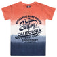 Childrens Dip Dyed T Shirt with American Print