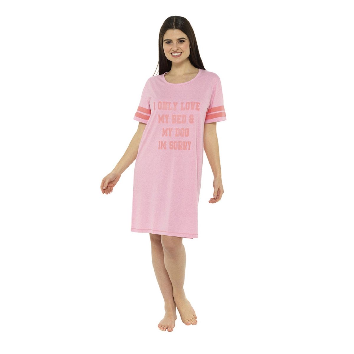 Ladies I Only Love My Bed and My Dog Nightie ~ S-XL