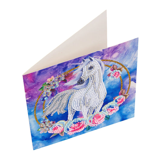 Craft Buddy 18x18cm DIY Crystal Card Kit - Unicorn Garland