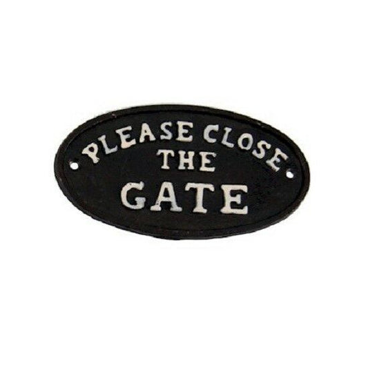 Please Close the Gate - Metal Sign
