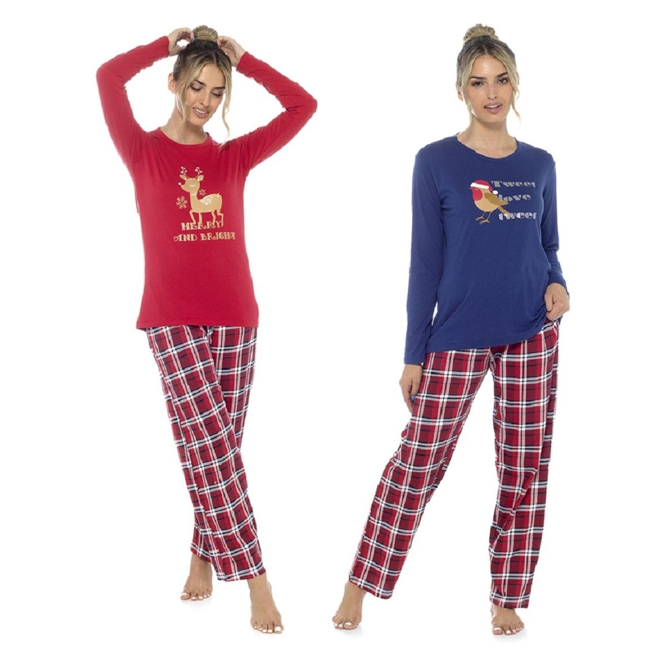 Ladies Cotton Christmas Pyjama Set ~ S-XL