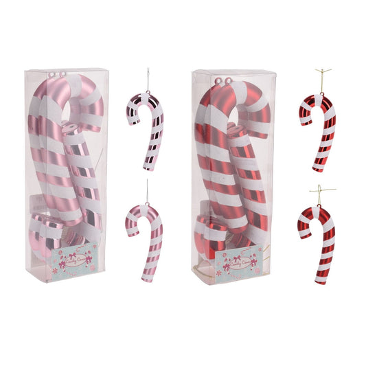 Set of 4 Candy Cane Christmas Tree Decorations