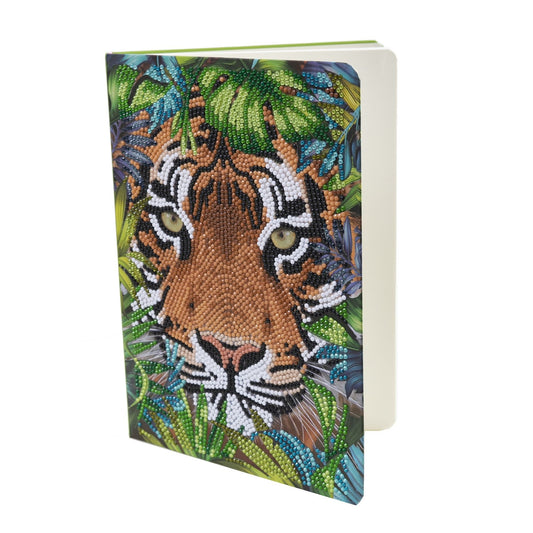 Tiger In The Forest - Craft Buddy Crystal Art Notebook Kit