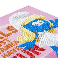 Craft Buddy 18x18cm DIY Crystal Card Kit ~ Smurfs Collection