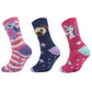 Ladies 3 Pk Soft and Cosy Slipper Socks