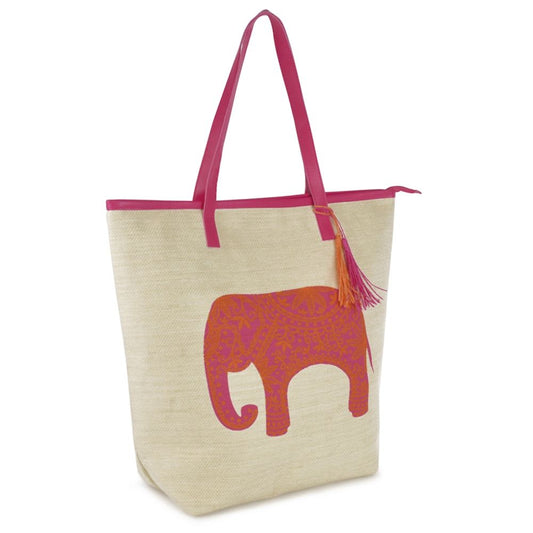 Elephant Design Beach Bag