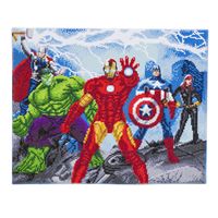 Craft Buddy Mounted Crystal Art Kit 40x50cm ~ Avengers