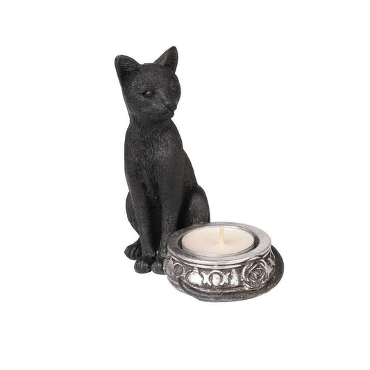 Tealight/Tea Light Candle Holder - BLACK CAT