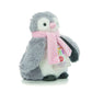 Snuggable Hottie with Microwaveable Tourmaline Bead Insert - Penguin with Pink Scarf