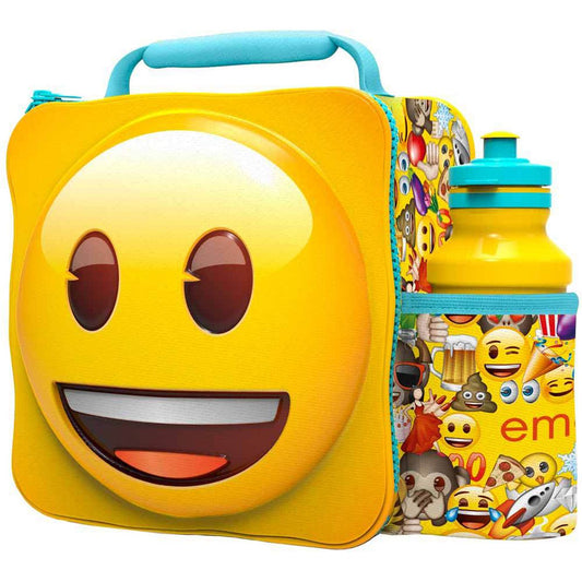 3D Emoji Lunch Bag with Bottle