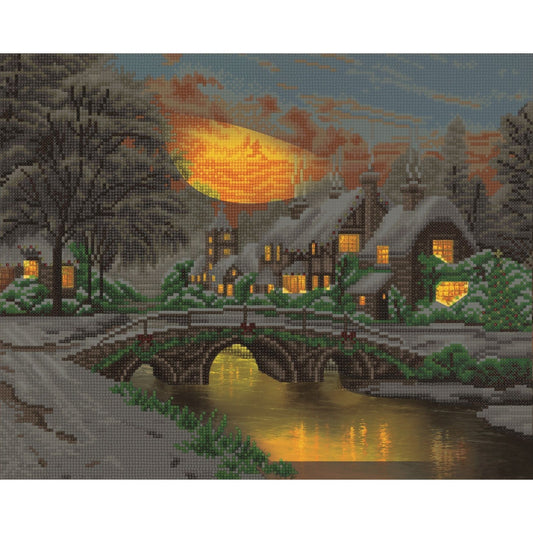 Craft Buddy Thomas Kinkade Crystal Art Kit with LED Lights