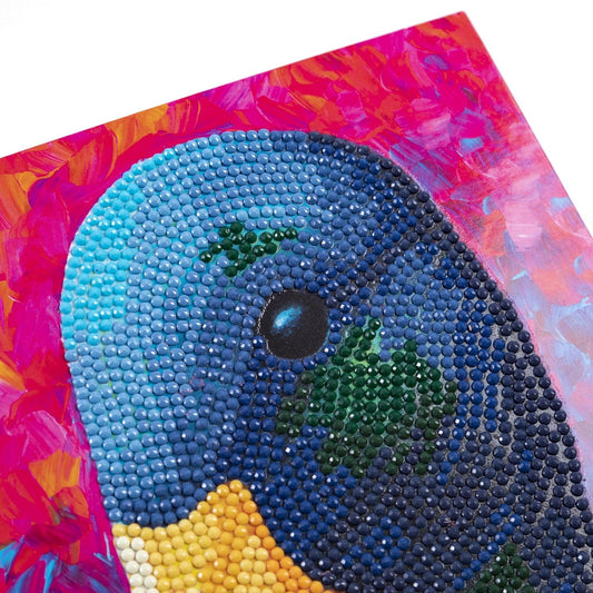 Craft Buddy DIY Crystal Art / Diamond Painting Greetings Card Kit - Delightful Duck
