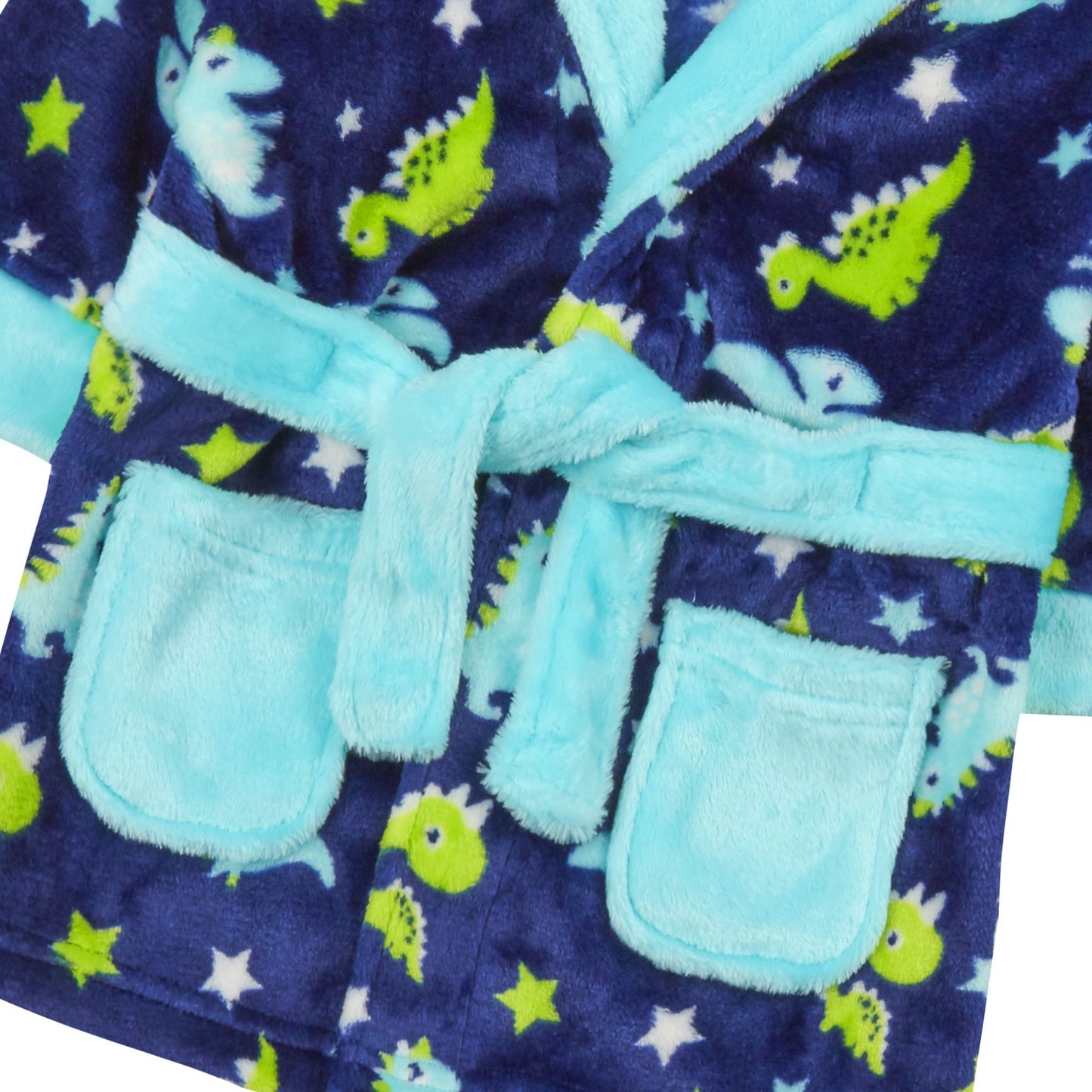 Babies Dinosaur Print Dressing Gown ~ 6-24 Months