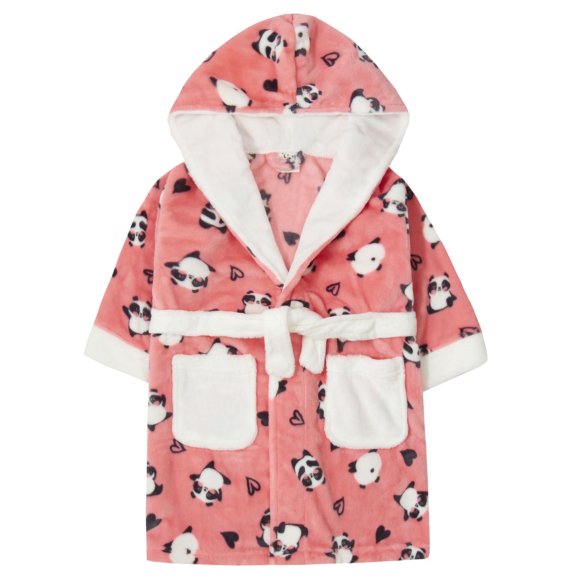 Childrens Panda Print Fleece Dressing Gown 26 years STC Stores