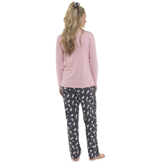 Ladies Penguin Pyjama Set with Matching Hair Scrunchie - S-XL