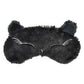 1.5 Litre Hot Water Bottle with Black Cover and Matching Cat Eye Mask