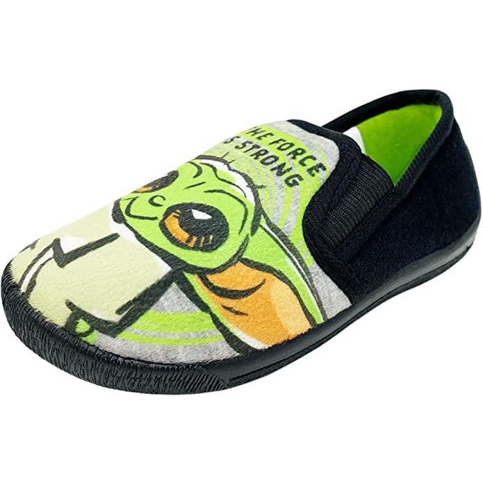 Childs Star Wars Mandalorian Yoda Slippers