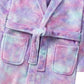 Childrens Mystical Rainbow Glitter Print Plush Fleece Dressing Gown ~ 2-13 years