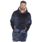 Mens Oversized Plush Fleece Winter Hoodie