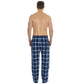 Mens Microfleece Check Lounge Pants / Pyjama Bottoms ~ S-2XL