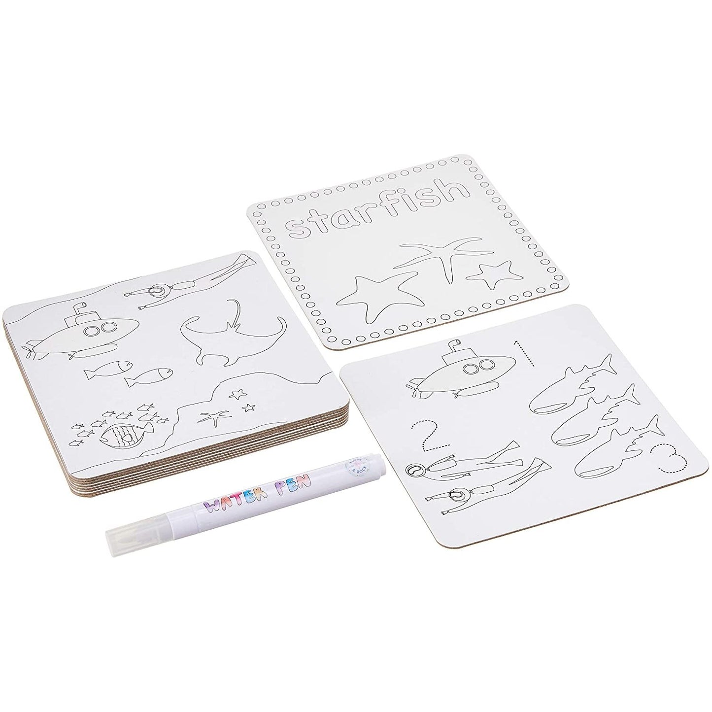 Magic Water Pad and Pen Cards