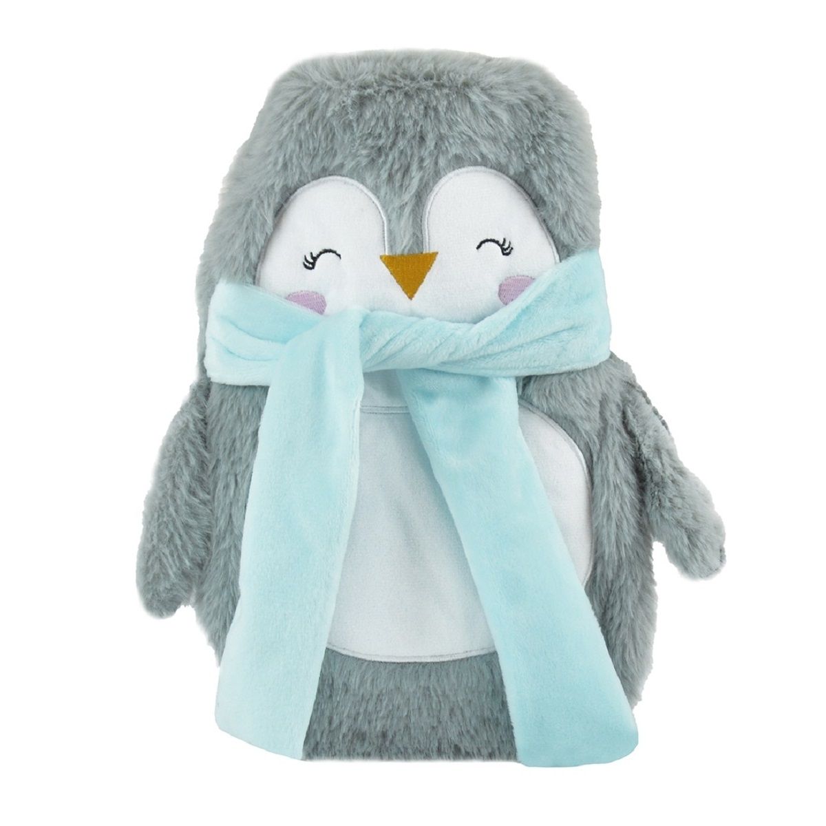 750ml Small Hot Water Bottle with Cute Penguin Removable Cover