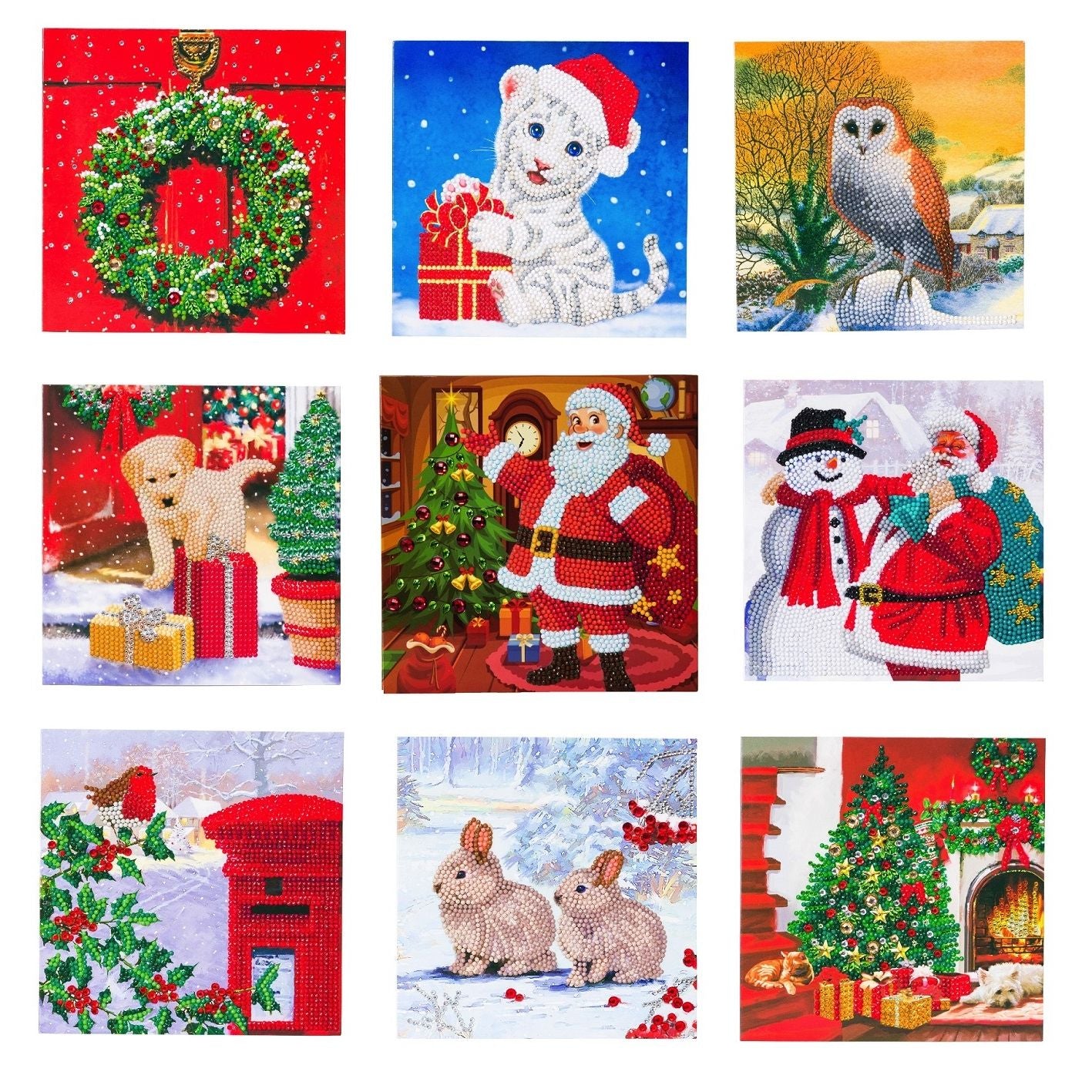 Craft Buddy 18x18cm DIY Crystal Christmas Card Kit ~ 2020 Designs