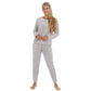 Ladies Soft Shimmer Effect Flannel Fleece Pyjama Set ~ S-XL