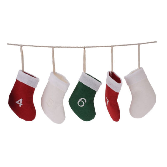 Advent Calendar Fabric Hanging Stockings