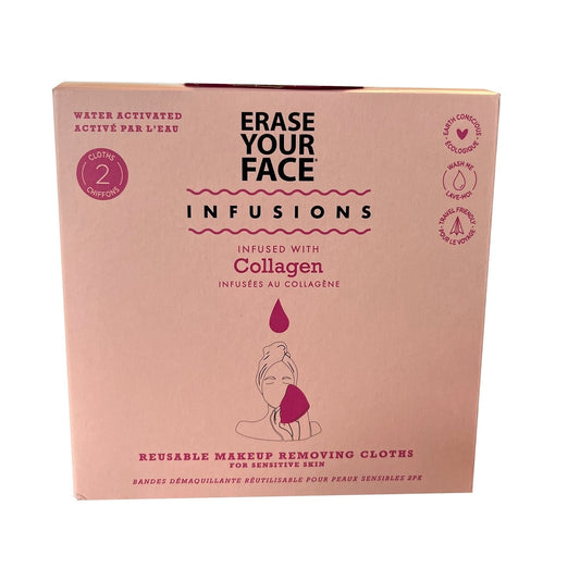 Erase Your Face Infusions 2 Pack of Reusable Cloths