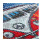 Craft Buddy 30cm x 30cm Mounted Crystal Art Kit ~ Camper Van Go