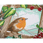 Craft Buddy Full Crystal Mounted Crystal Art Kit 30cm x 30cm - Robin At The Fence