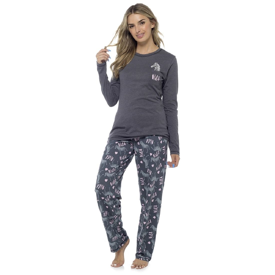 Ladies Zebra Design Pyjama Set ~ S-XL