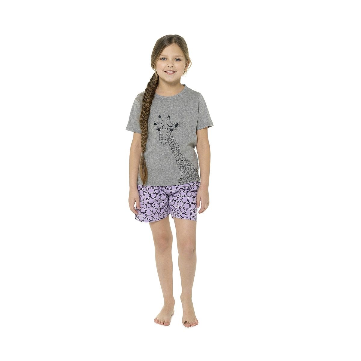 Childrens Giraffe Design Short Pyjama Set ~ 7-13 years