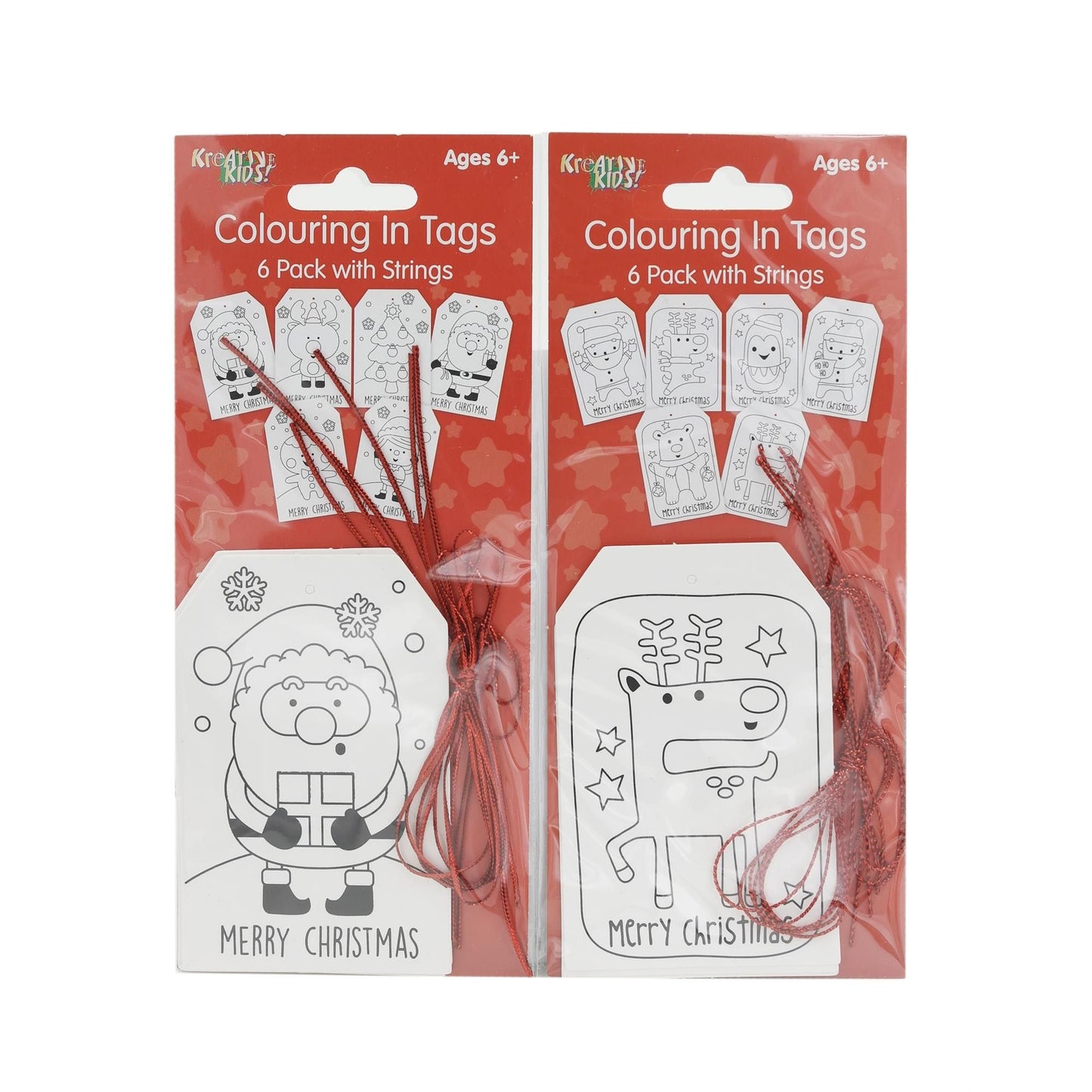12 Colouring In Christmas Gift Tags
