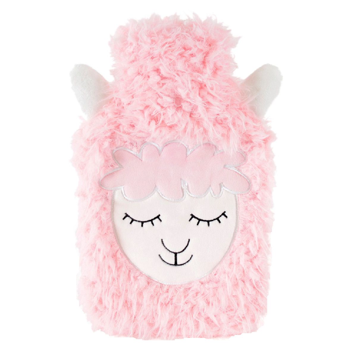 2 Litre Hot Water Bottle with Fleece Sheep Removable Cover