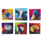 Craft Buddy Boxed Set of 6 Colourful Wildlife 18x18cm Crystal Art / Diamond Painting Greeting Cards