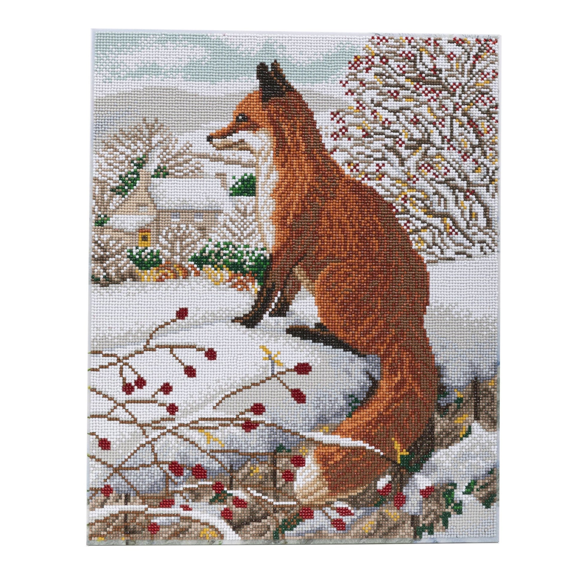Craft Buddy Crystal Art / Diamond Painting 40cm x 50cm Picture Kit on Wood  Frame - Howling Wolf Club - Full Crystal 