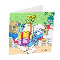 Craft Buddy 18x18cm DIY Crystal Card Kit ~ Smurfs Collection