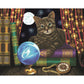 Craft Buddy 40cm x 50cm Crystal Art Kit with LED Lights - The Fortune Teller Cat