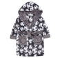 Childrens All Over Football Print Fleece Dressing Gown ~ 2-13 Years