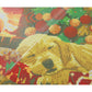Craft Buddy Full Crystal Mounted Crystal Art Kit 30cm x 30cm - Sleeping Labrador Pup