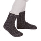 Mens Chunky Knit Fully Fleece Lined Winter Slipper Socks