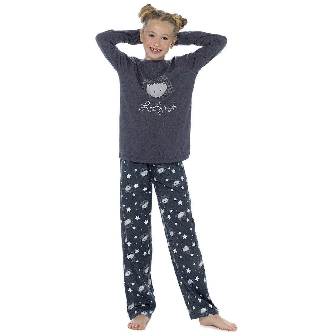 Childrens 'Lazy Mode' Hedgehog Pyjama Set ~ 7-13 years