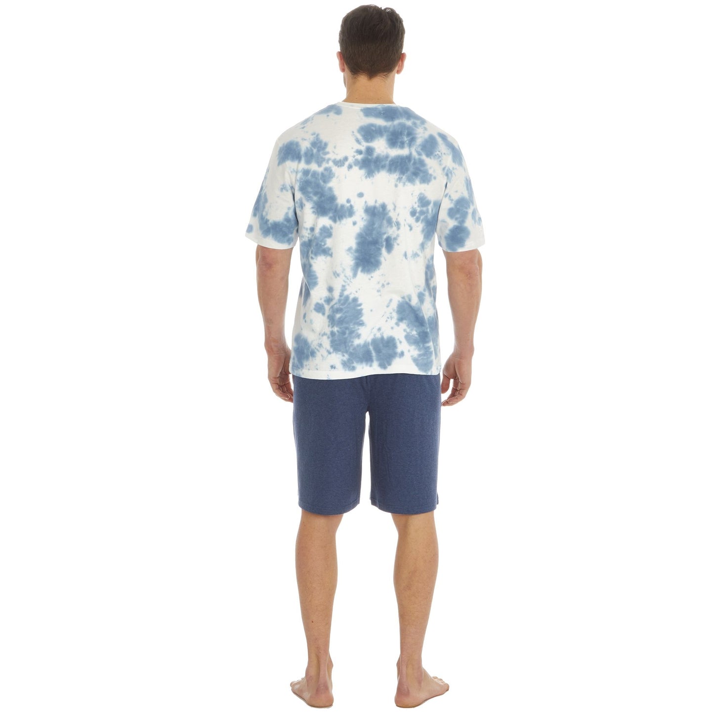 Mens Shorts Lounge / Pyjama Set with Tie Dye Top ~ S-2XL