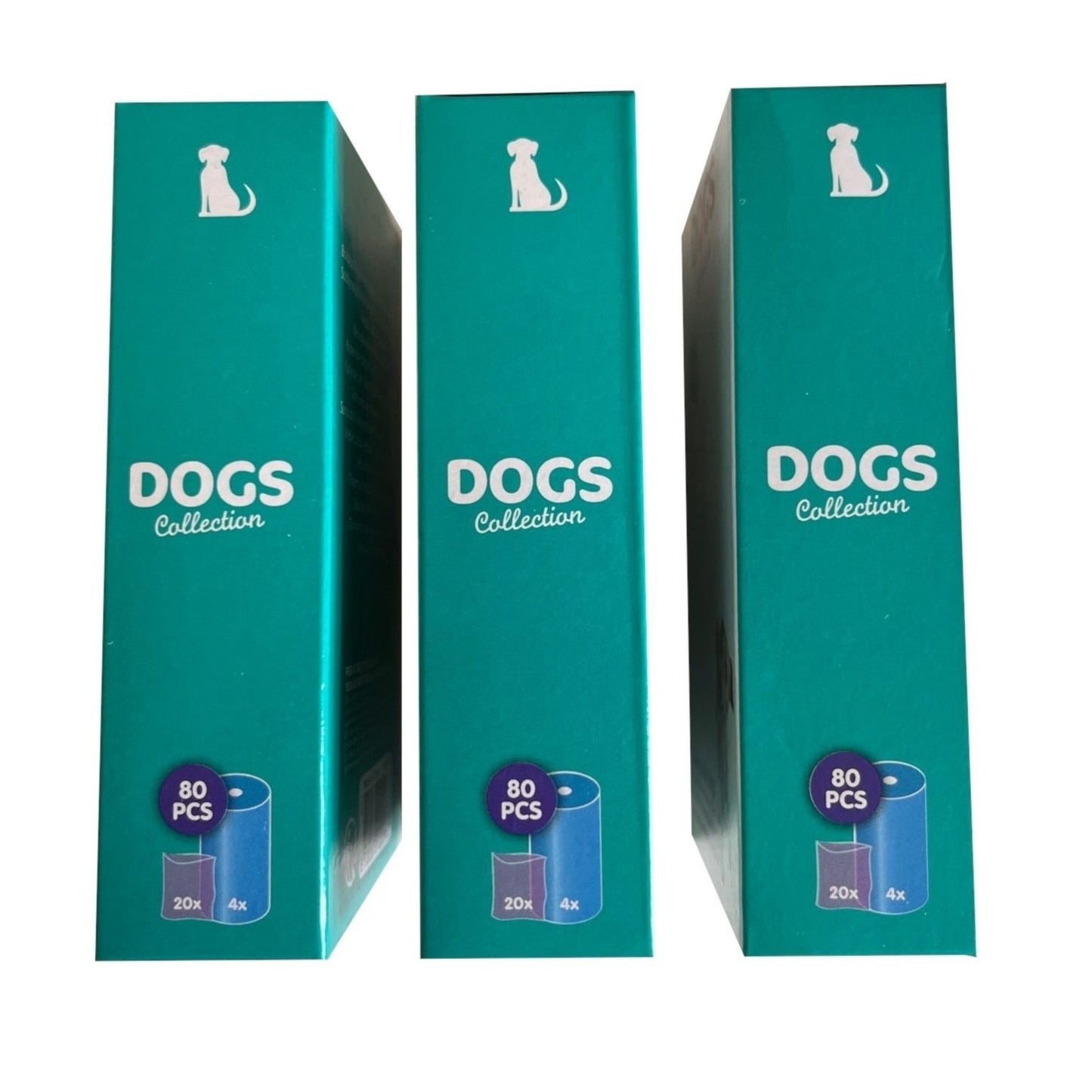 3 Boxes of 80 Dog Waste / Poo Bags - 240 Bags in Total